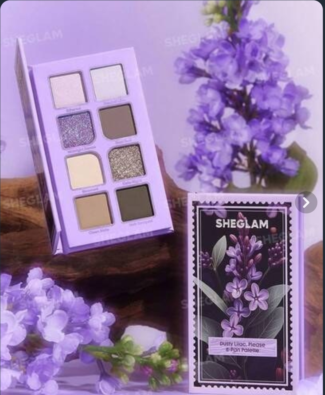 پالت سایه ۸ رنگ لایلک شیگلم مدل Dusty Lilac, Please 2